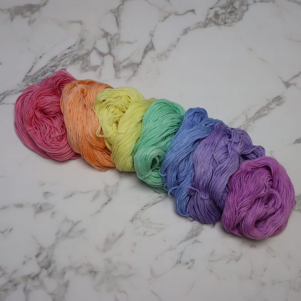 Pastel Rainbow Mini Skein Set