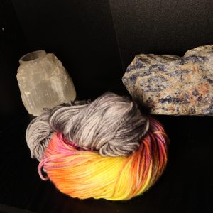 🔥🪶⚡ Electric Phoenix Pop — Neon Beastie Carnival - 100% Superwash Merino DK 100g