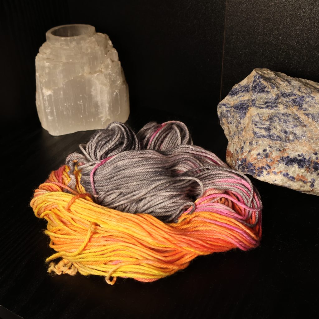 🔥🪶⚡ Electric Phoenix Pop — Neon Beastie Carnival - Platinum DK 50g