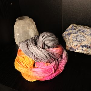 🔥🪶⚡ Electric Phoenix Pop — Neon Beastie Carnival - 100% Superwash Merino DK 50g