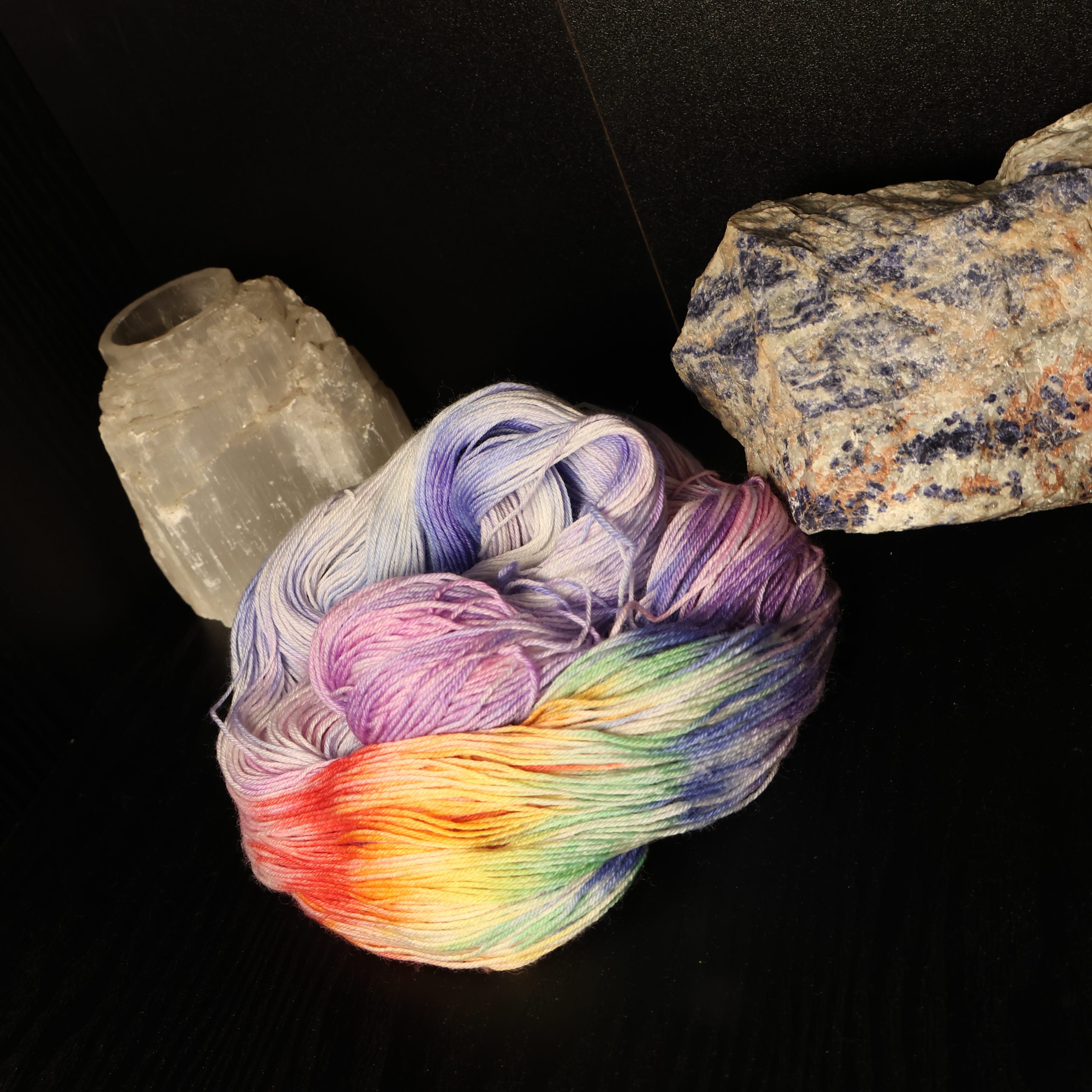 🦄🍬💨 Bubblegum Unicorn Farts — Neon Beastie Carnival on 100% Superwash Merino Sock 100g