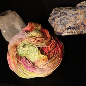 🐉🍜⚡ Neon Noodle Dragon — Neon Beastie Carnival on Platinum DK 100g