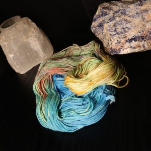 🐙🍬 Jellybean Kraken — Neon Beastie Carnival on Platinum DK 50g