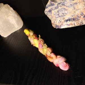 🐉🍜⚡ Neon Noodle Dragon — Neon Beastie Carnival on Platinum Sock 20g