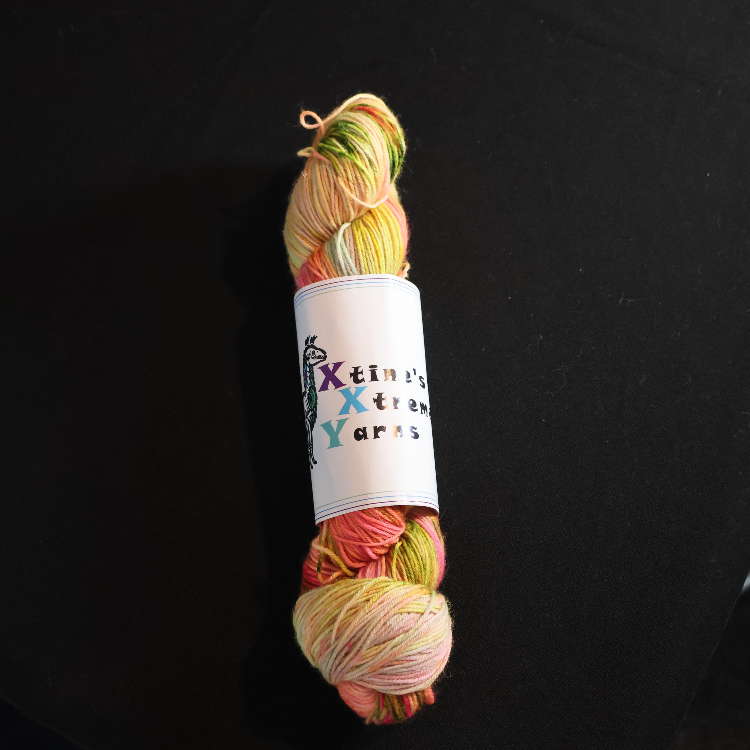 🐉🍜 Neon Noodle Dragon - 100% Superwash Merino Sock - 100g - Image 4
