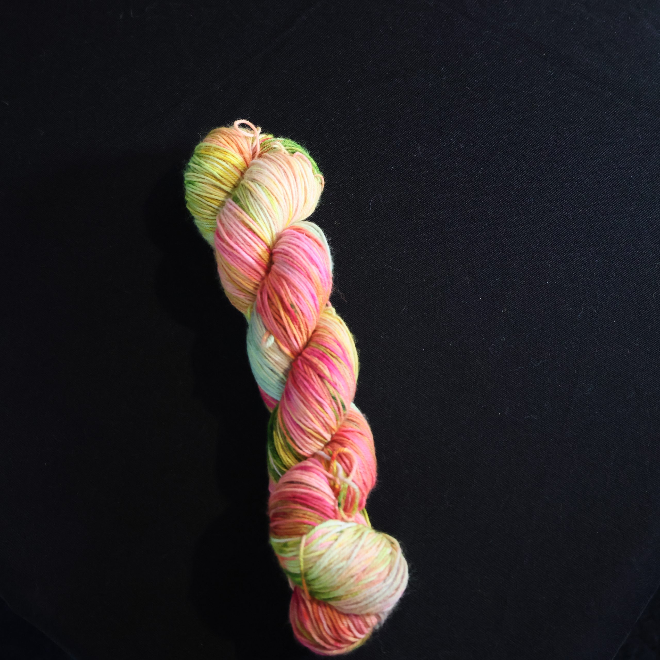 🐉🍜 Neon Noodle Dragon - 100% Superwash Merino Sock - 100g - Image 3