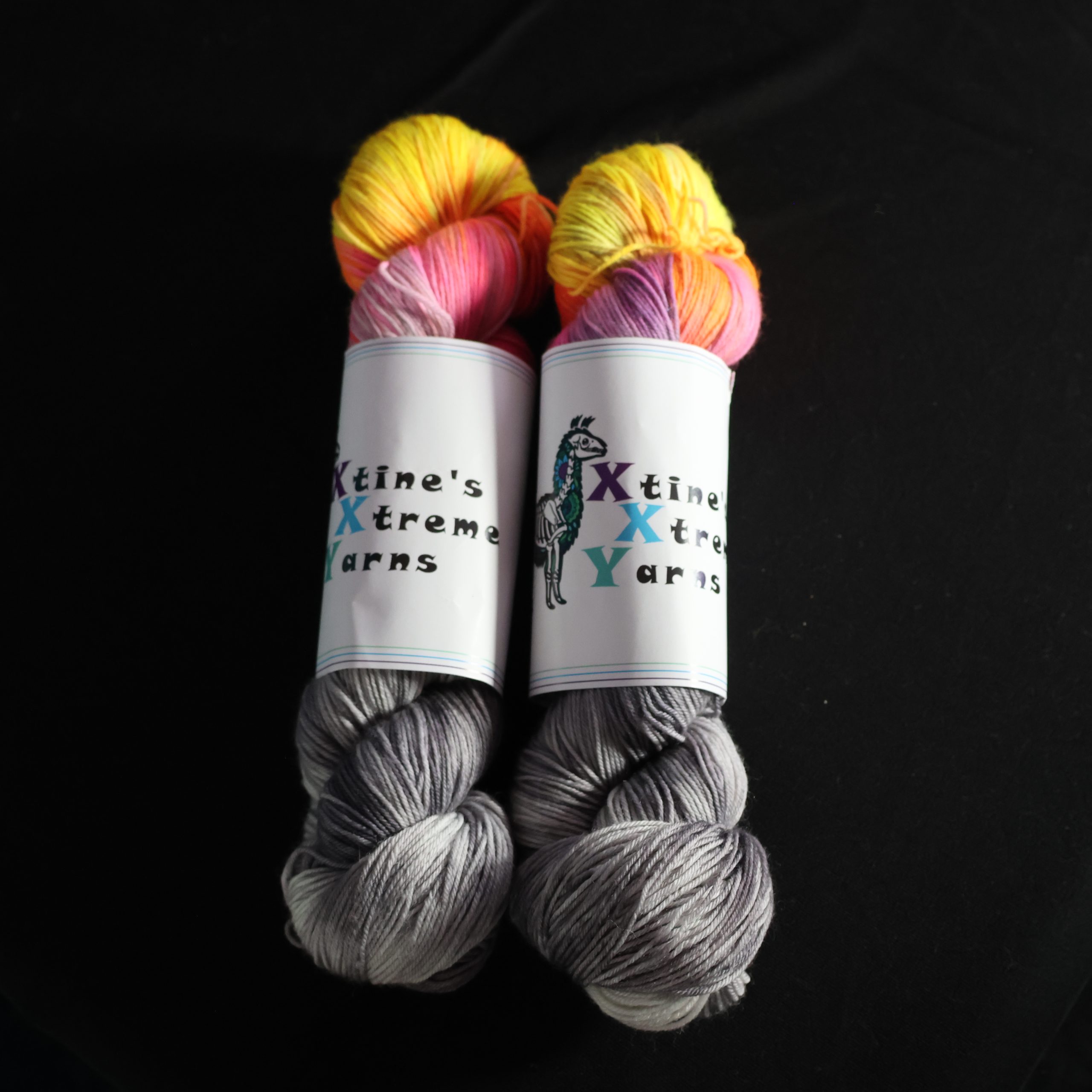 π₯π¦ Electric Phoenix Pop- 100% Superwash Merino Sock - 100g - Image 4