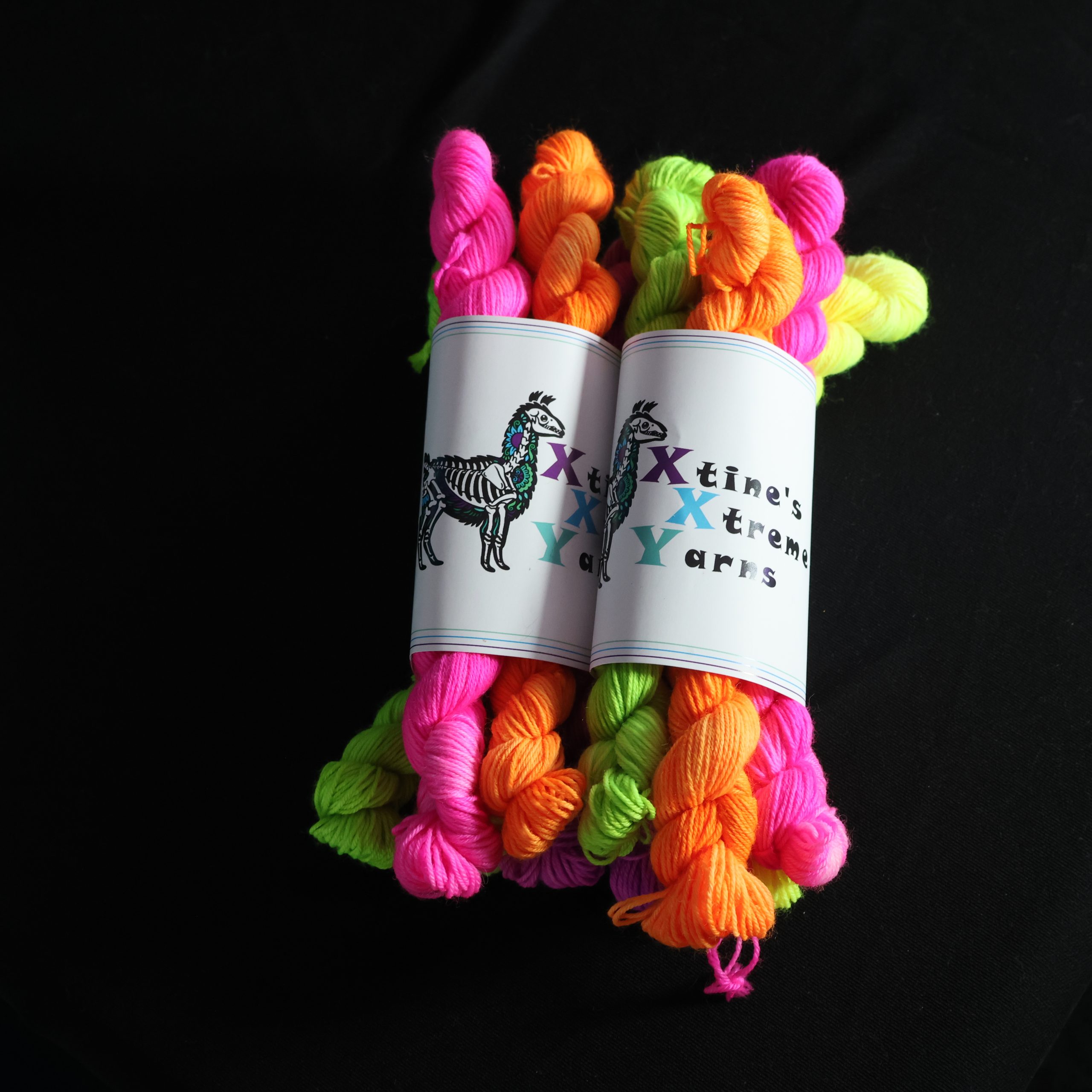 : πβ¨ Neon Nights Mini Skein Set- 100% Superwash Merino Sock - Image 2