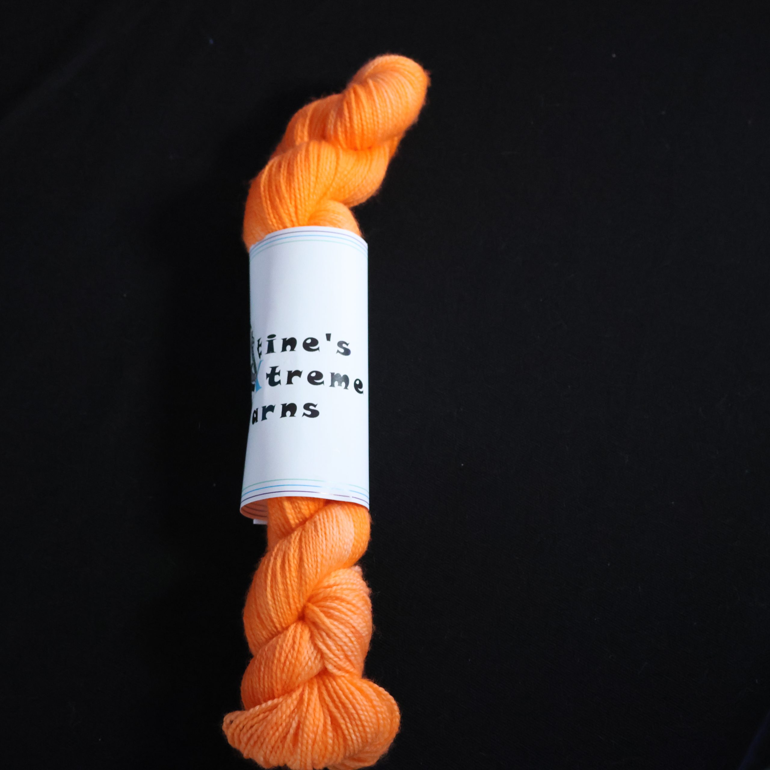 π§‘ Orange Semi-Solid - 75% Superwash Merino 25% Nylon High Twist Sock - 50g - Image 2