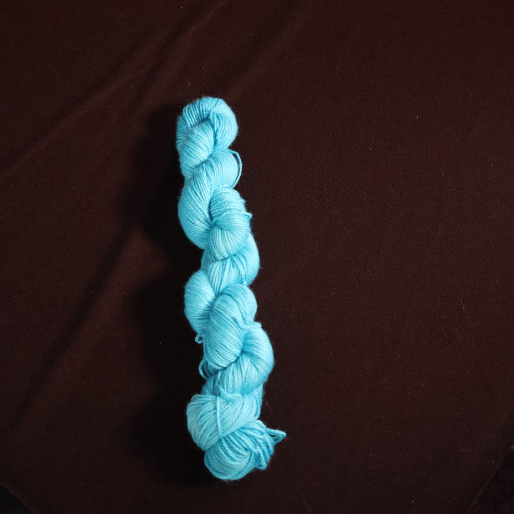 🩵 Turquoise Semi-Solid - 75% Superwash Merino 25% Nylon High Twist Sock - 50g
