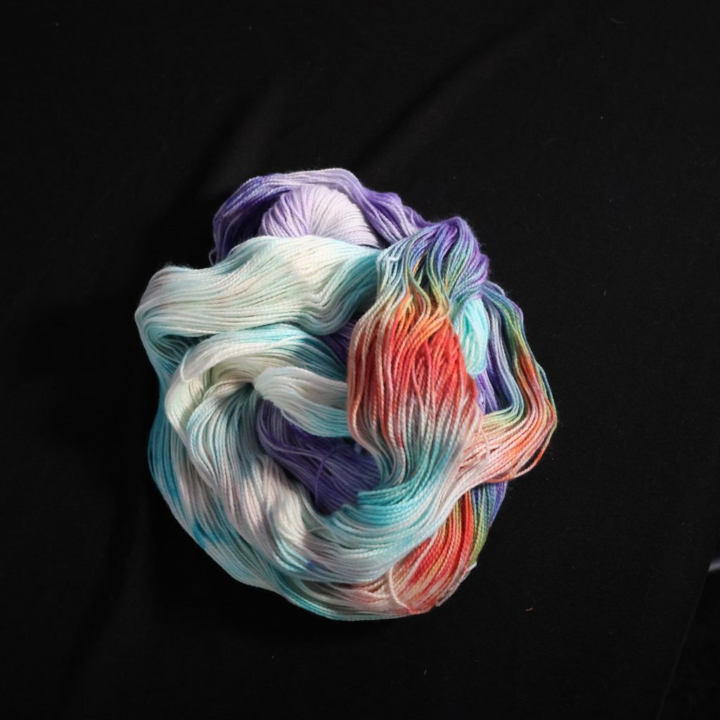 🧜‍♀️🐚 Prism Shell Siren - 75% Superwash Merino 25% Nylon High Twist Sock - 100g