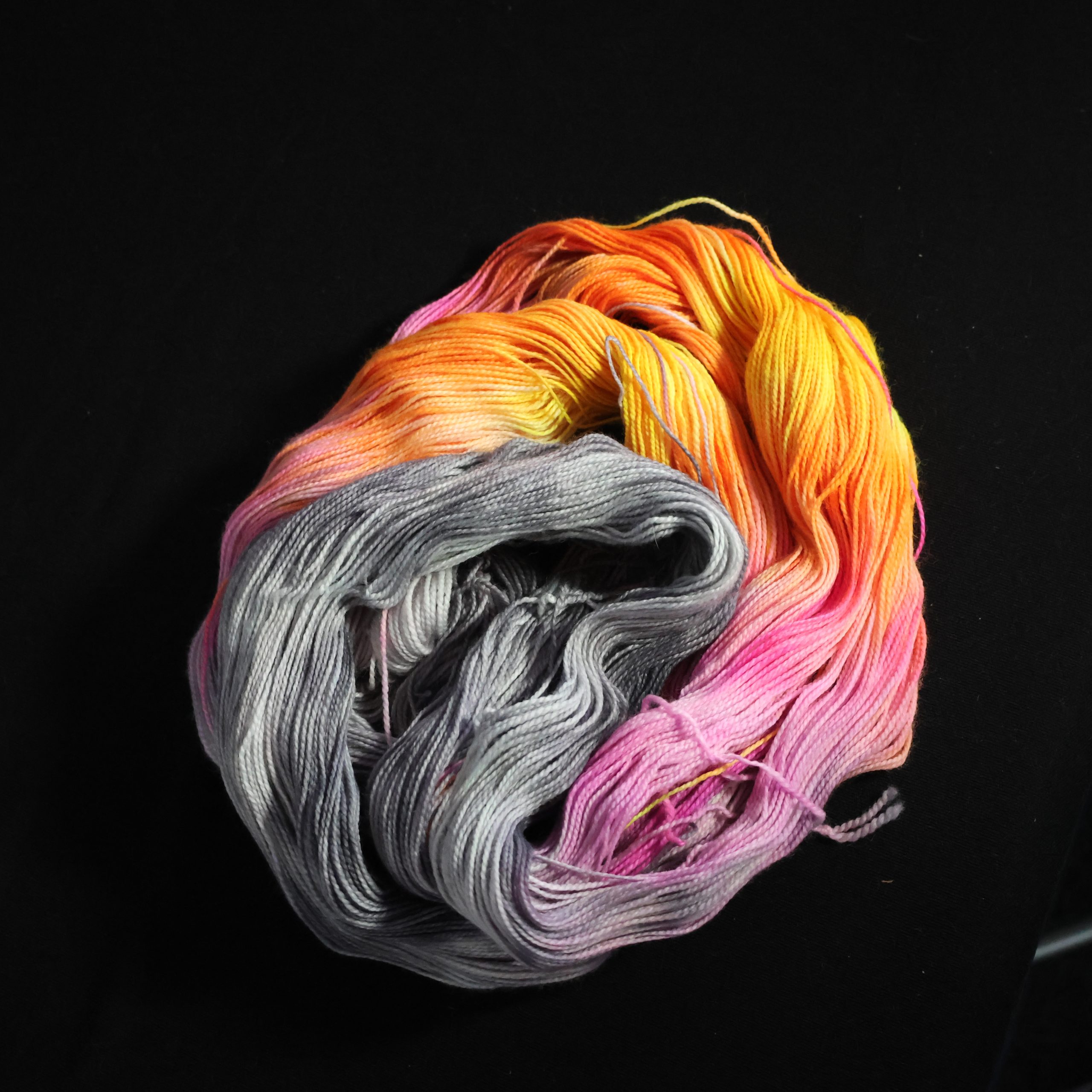 π₯π¦ Electric Phoenix Pop- 75% Superwash Merino 25% Nylon High Twist Sock - 100g