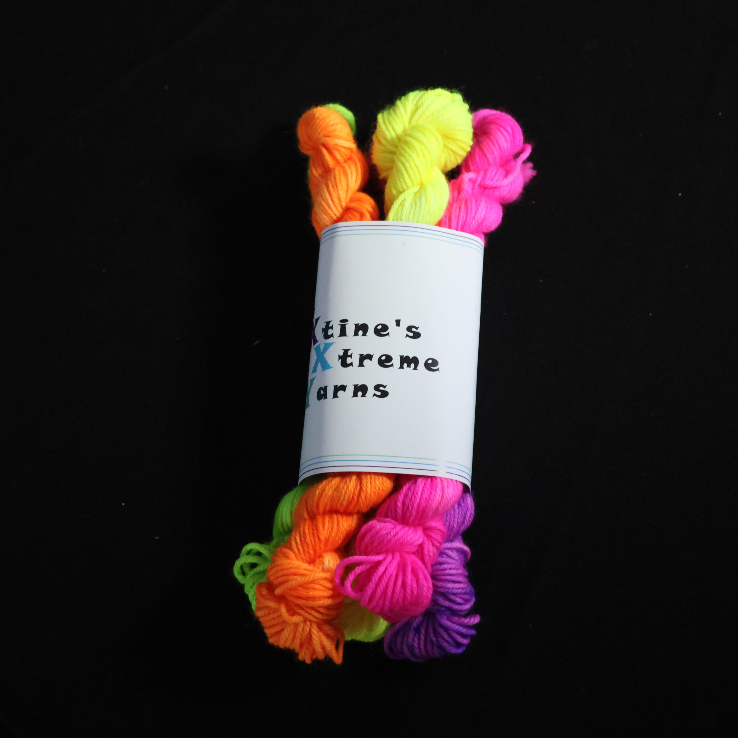: πβ¨ Neon Nights Mini Skein Set- 75% Superwash Merino 25% Nylon DK - Image 3
