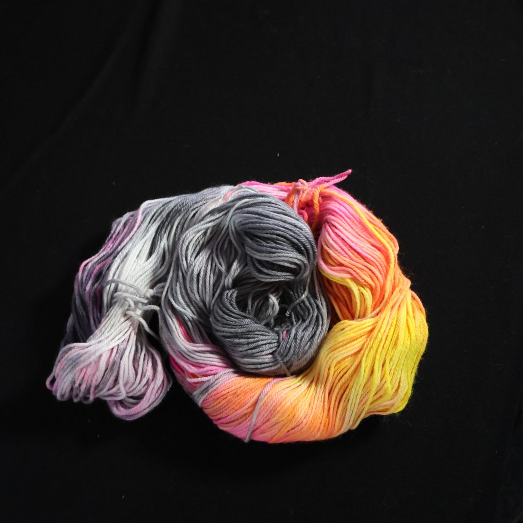 🔥🐦 Electric Phoenix Pop- 75% Superwash Merino 25% Nylon DK - 100g